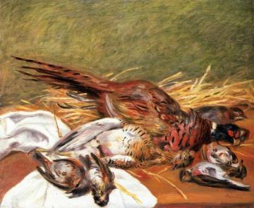 Pheasants, Bustards and Thrushes Artwork by Pierre Auguste Renoir