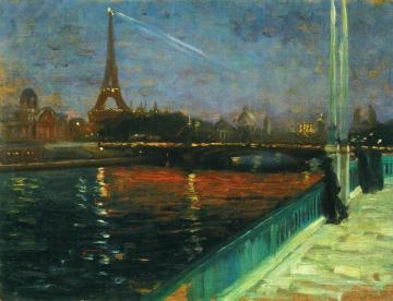Paris, Nocturne Artwork by Alfred Henry Maurer