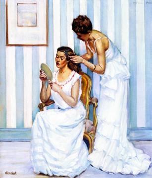 In the Dressing Room Artwork by Alson Skinner Clark