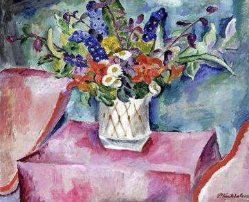 Still Life with Flowers Artwork by Pyotr Konchalovsky