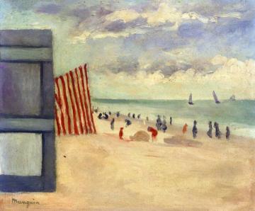 The Beach At Touquet Artwork by Henri Manguin