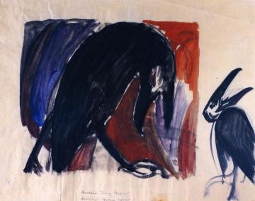 Black Birds Artwork by Franz Marc