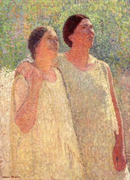 Two Sisters Artwork by Henri Martin