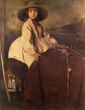 The Little Shopkeeper Artwork by Sir William Nicholson