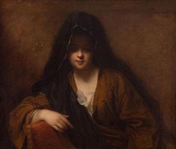 Young woman wearing a shawl Artwork by Jean-Baptiste Santerre