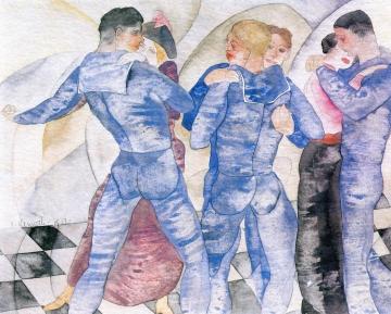 Dancing Sailors Artwork by Charles Demuth
