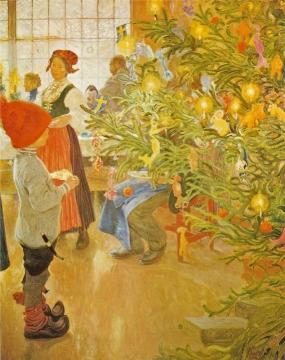 Now It's Christmas Again Artwork by Carl Larsson