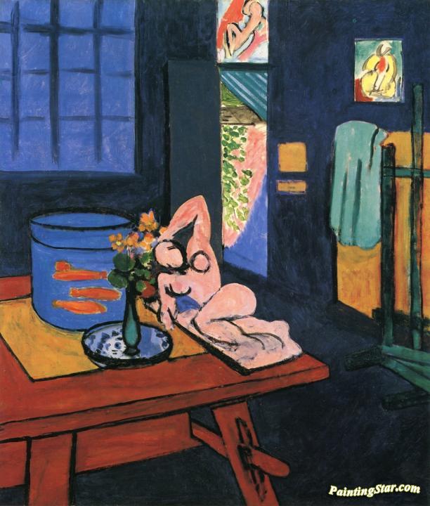 Interior with Goldfish Artwork by Henri Matisse