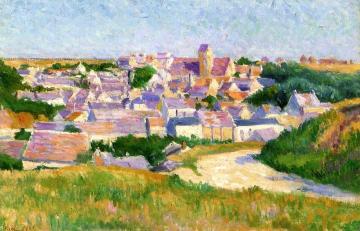 Moulineux, Entrance to the Village Artwork by Maximilien Luce