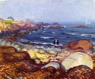 Rocks and Weeds, Gloucester Artwork by John Sloan