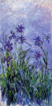 Lilac Irises Artwork by Claude Oscar Monet