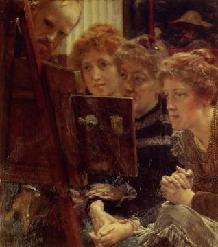 The Family Group Artwork by Sir Lawrence Alma Tadema