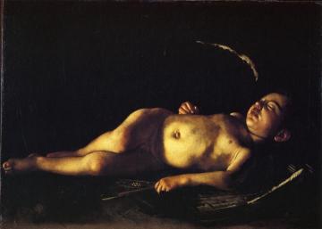 Sleeping Cupid Artwork by Caravaggio