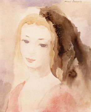 Girl's Head Artwork by Marie Laurencin