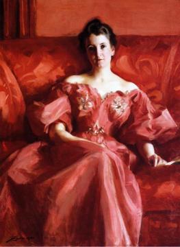 Portrait Of Mrs. Howe (nee Deering) Artwork by Anders Zorn