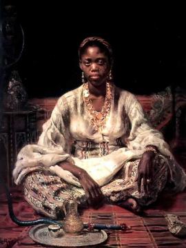 Negress Artwork by Ilya Yefimovich Repin