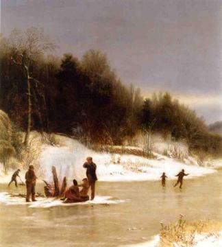 The Skating Party Artwork by Jervis McEntee