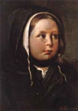 Portrait of a Little Girl Artwork by Gustave Courbet