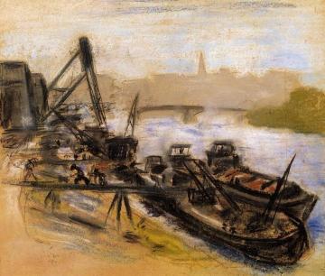 View to the Buda Castle Artwork by József Rippl-Rónai