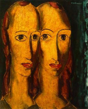 Sisters Artwork by Alfred Henry Maurer