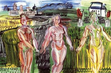 The Tributaries of the Seine Artwork by Raoul Dufy