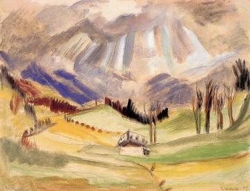 Mountain Valley Artwork by Erich Heckel