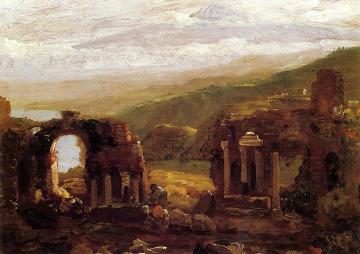 The Ruins of Taormina Artwork by Thomas Cole