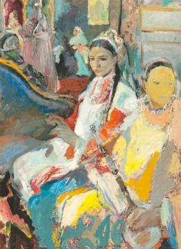 Two Musicians Artwork by Edy Legrand