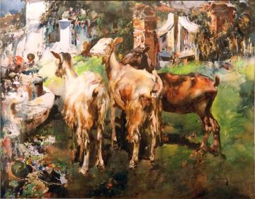 Cabras Artwork by Jose Navarro llorens