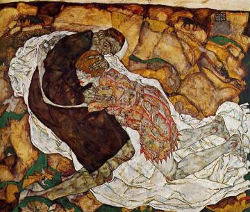 Death And The Maiden Artwork by Egon Schiele