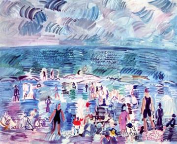 The Beach At Deauville Artwork by Raoul Dufy