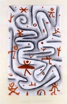 Area of High Spirits Artwork by Paul Klee