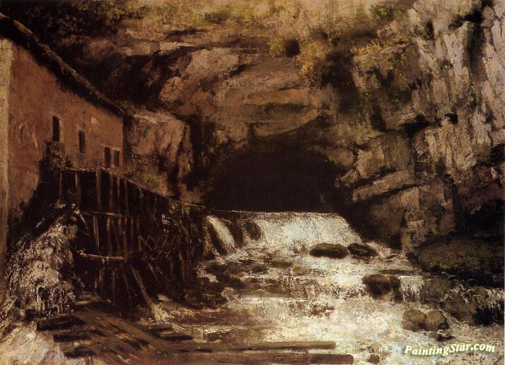 The Source of the Loue Artwork by Gustave Courbet