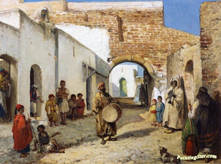 The Musicians Of Tangiers Artwork by Victor Eeckhout