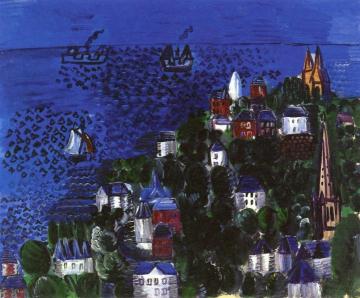 View of Sainte-Adresse Artwork by Raoul Dufy