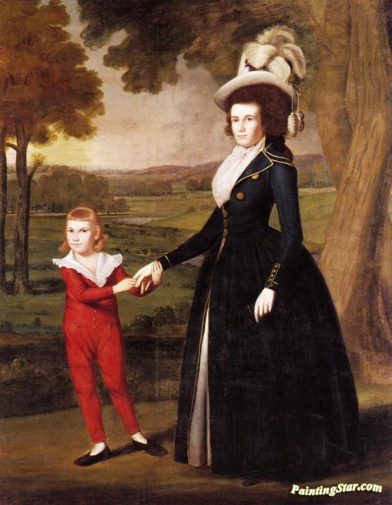 Mrs. William Moseley and Her Son Charles Artwork by Ralph Earl