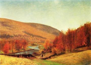 Autumn Landscape, Vermont Artwork by Thomas Worthington Whittredge