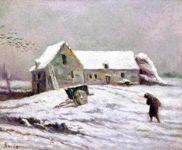 Rolleboise - The Old Barn Artwork by Maximilien Luce