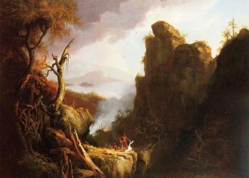 Indian Sacrifice Artwork by Thomas Cole