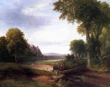 Landscape with Footbridge Artwork by Thomas Doughty