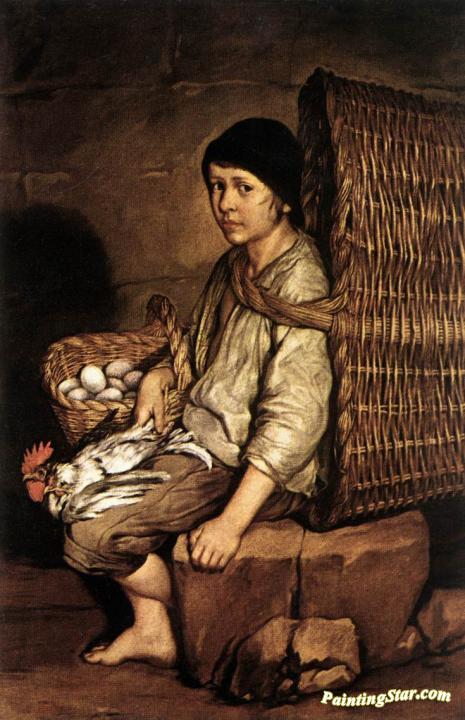 Boy with a Basket Artwork by Giacomo Ceruti