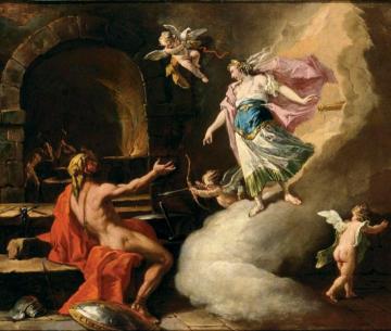 Venus and Vulcan Artwork by Gaspare Diziani