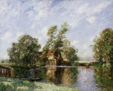 The Old Mill, Houghton, Cambridgeshire Artwork by Thomas Edwin Mostyn