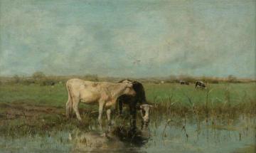 Cows at Pasture Artwork by Willem Maris