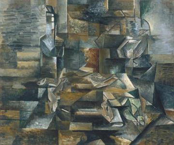 Bottle And Fishes Artwork by Georges Braque