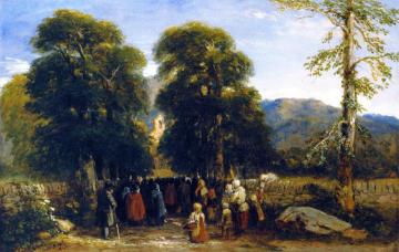 The Welsh Funeral Artwork by David Cox