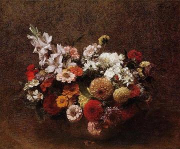 Bouquet of Flowers Artwork by Henri Fantin-Latour