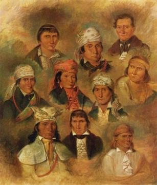 Ten Potawatomi Chiefs Artwork by George Winter