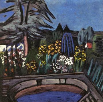 Garden in Bloom Artwork by Max Beckmann