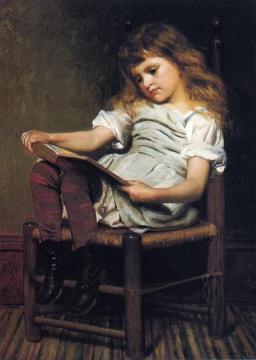 A Leisure Hour Artwork by John George Brown